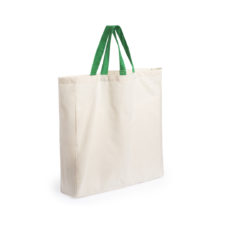 Maxi Borsa In Cotone Naturale Bicolore