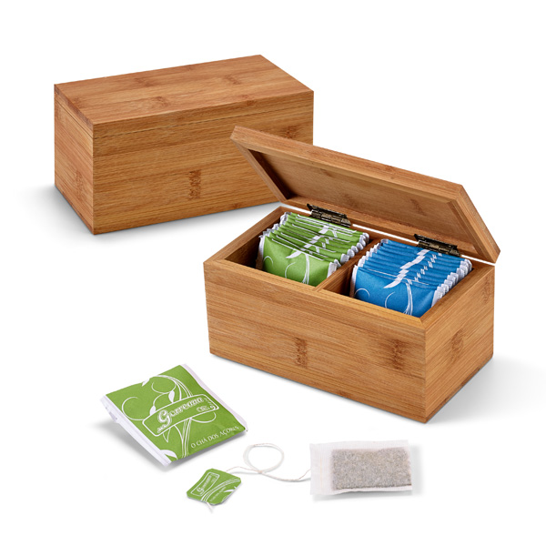 Set THE Gorreana organic con scatola in bamboo