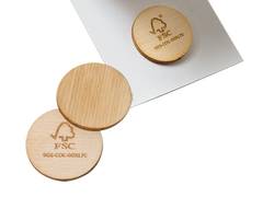 Gettone in legno di scarto biodegradabile - immagine 3