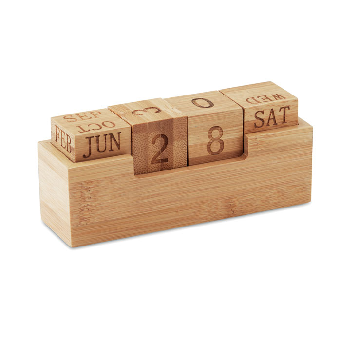 Calendario perpetuo in bamboo - immagine 3