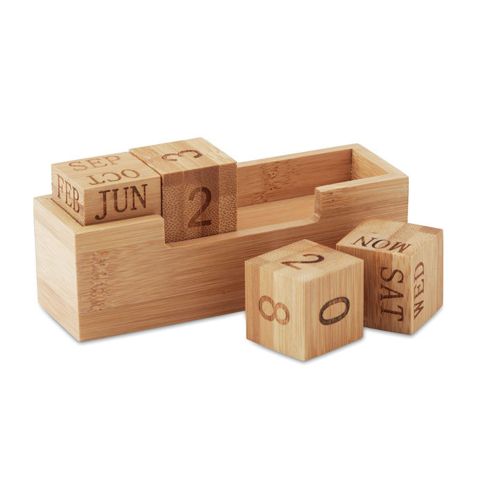 Calendario perpetuo in bamboo - immagine 2