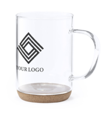 Tazza In Vetro Borosilicato E Sughero Ecosostenibile