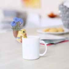 Ditelo Con Un Fiore, Piantina Di Fiori Per Mug