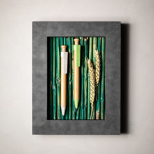 PENNA A SCATTO IN MATERIALE VEGETALE