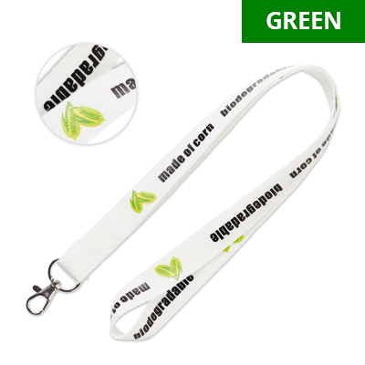 Lanyard in amido di mais biodegradabile