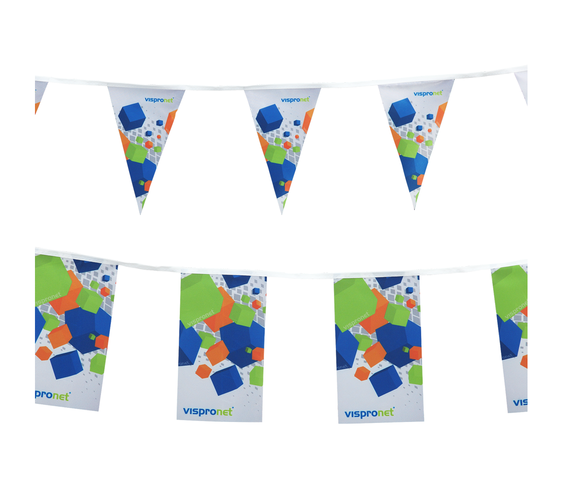 Filo di Festoni in Carta Full Color Ecosostenibile – Decorazioni Sostenibili per Eventi - immagine 3