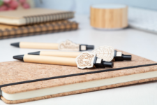 ECO PENNA CON CLIP LEGNO PERSONALIZZATA
