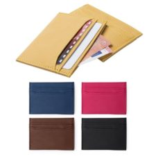 PORTA CARTE E BANCONOTE IN CUOIO RIGENERATO