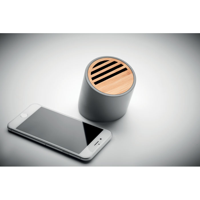 SPEAKER BLUETOOTH 5.0 IN CALCESTRUZZO E BAMBOO - immagine 2
