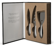 Set Coltelli Da Formaggio In Confezione Libro