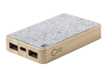 Power Bank In Bamboo E RPET