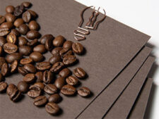 RI-MOKA©- Quaderno Con Copertina Con Polvere Caffè