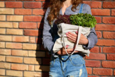 BORSA SPESA BIODEGRADABILE E COMPOSTABILE