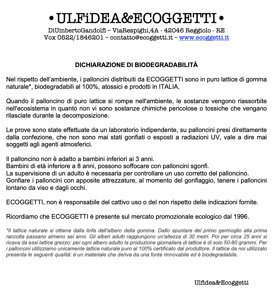 Palloncino biodegradabile con bigliettino in carta semi - immagine 8