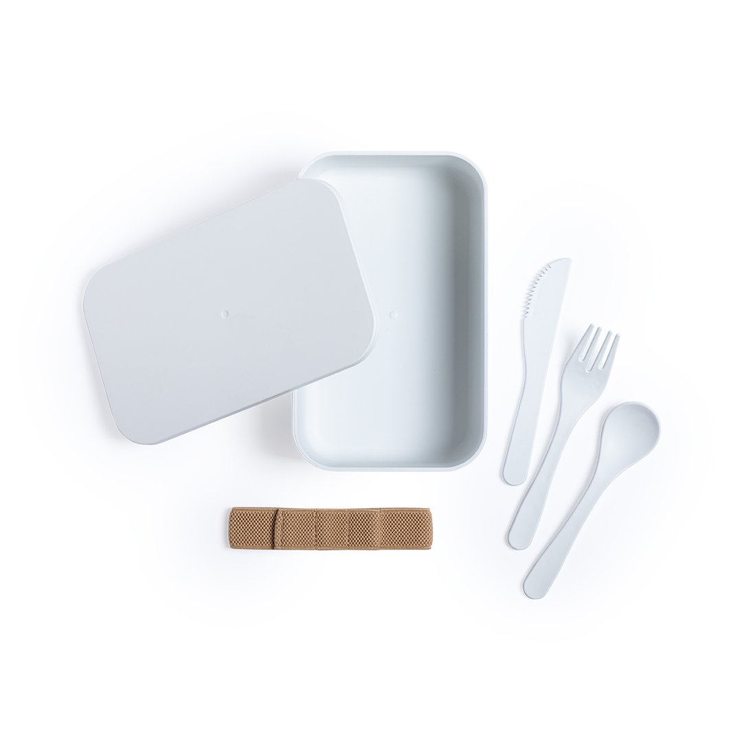 Porta pranzo e posate in PLA biodegradabile - immagine 4