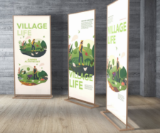 SUPPORTO PER POSTER ECOSOSTENIBILE