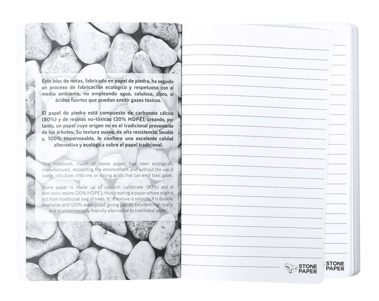 LINEA STONE - Notebook in cartapietra