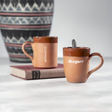 Tazza Vintage In Argilla Naturale
