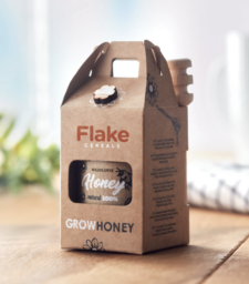 LINEA LET IT BEE – BARATTOLO DI MIELE CON DISPENSER SEMI DI FIORI MELLIFERI