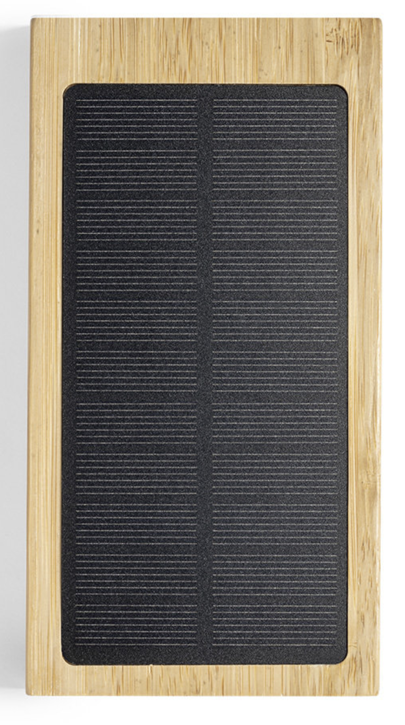 Power bank solare in bamboo - immagine 4