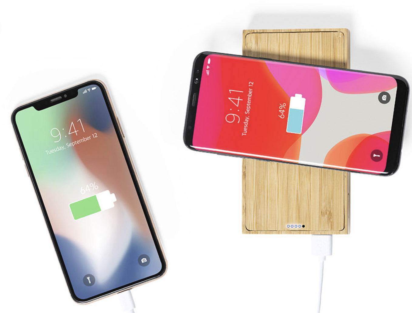 Power bank solare in bamboo - immagine 3