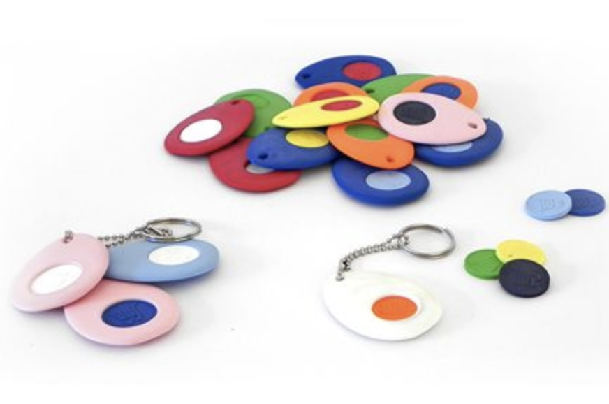 BIO portachiavi con gettone apricarrello - BIODEGRADABILE - immagine 3