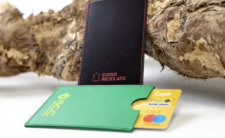PORTA CARD IN CUOIO RIGENERATO