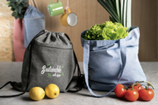 ECO SACCA ZAINO ZIP CON COTONE RICLATO