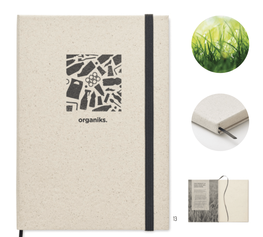 Notebook A5 in carta erba