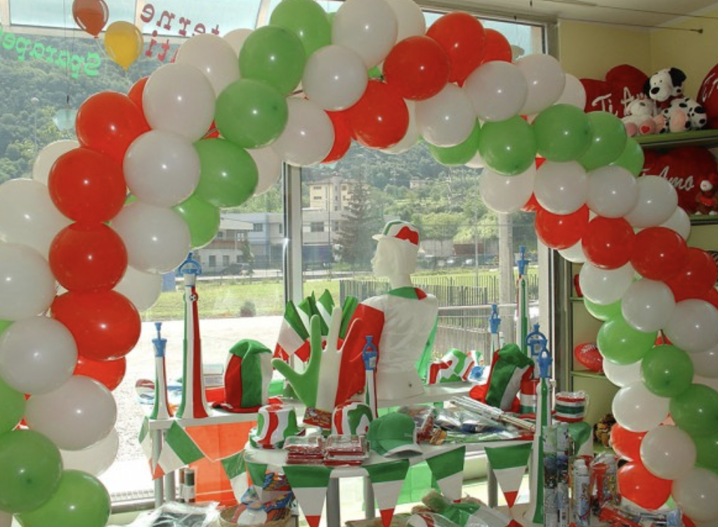 Tricolore palloncini biodegradabile mande in Italy - immagine 2