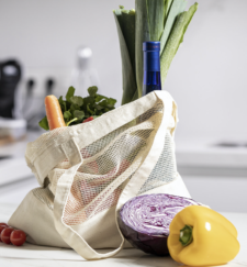 Borsa A Rete In Cotone Non Sbiancato