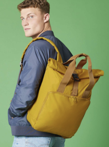 Zaino Laptop Block Roll-Top Backpack In RPET
