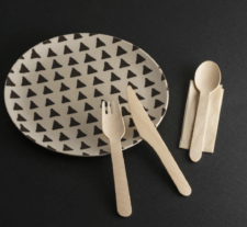 Set Di Posate In Legno FSC Bio