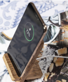 IN FIBRA DI COCCO CARICATORE WIRELESS