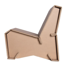 Poltrona Ergonomica In Cartone Eco Compatibile