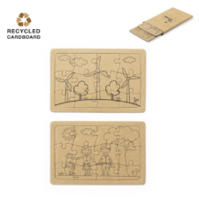 Set 2 Puzzle In Cartone Riciclato