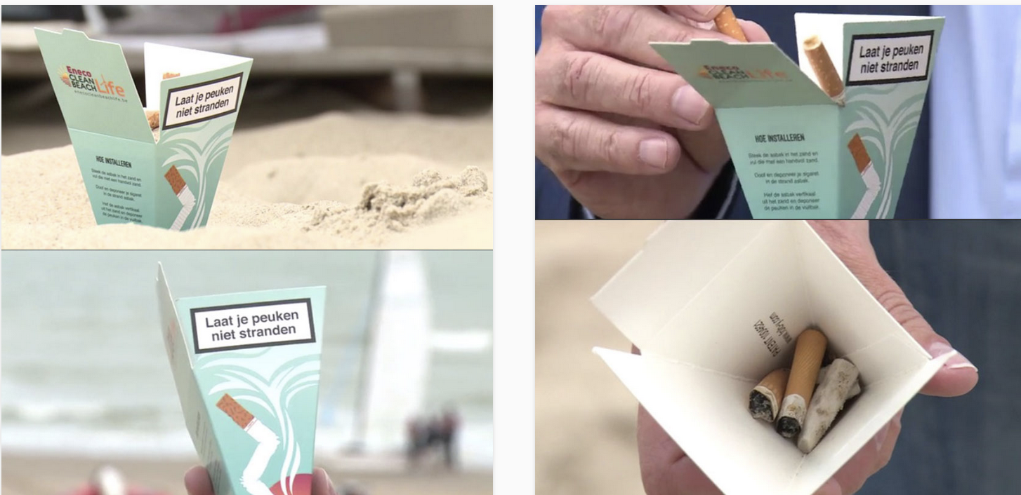Posacenere da Spiaggia in Cartone Personalizzato 100% Bio | Gadget Ecologico Riciclabile per Eventi e Stabilimenti Balneari - immagine 6