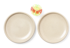 Set Gioco Di Racchette E Frisbee In Fibra Vegetale