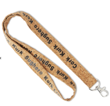 Lanyard Ecologico In Sughero Personalizzabile