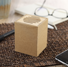 Speaker Wirelles In Cartone Kraft E Bamboo