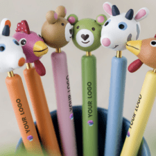 Penne Animali Della Fattoria In Legno Di Recupero