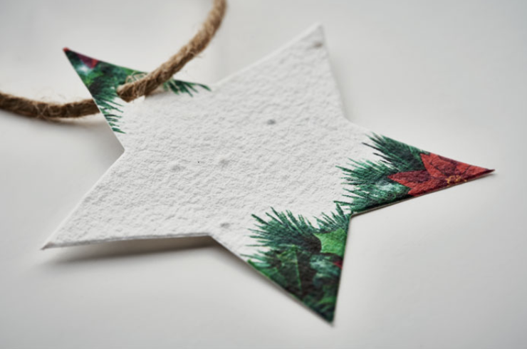 Decorazioni di Natele in carta semi millefiori - immagine 3
