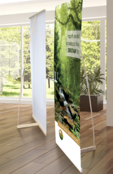 Display Banner Da Terra In Legno Di Tiglio