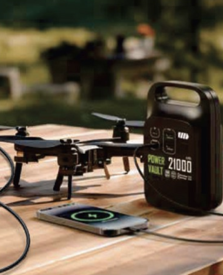 Stazione di ricarica da 21.000 mAh IN ABS riciclato certificato RCS - immagine 2