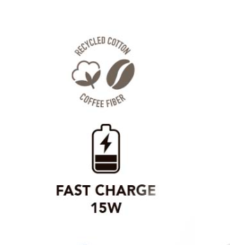 Caricatore wireless realizzato in fibra di caffè - RI-MOKA© - immagine 5