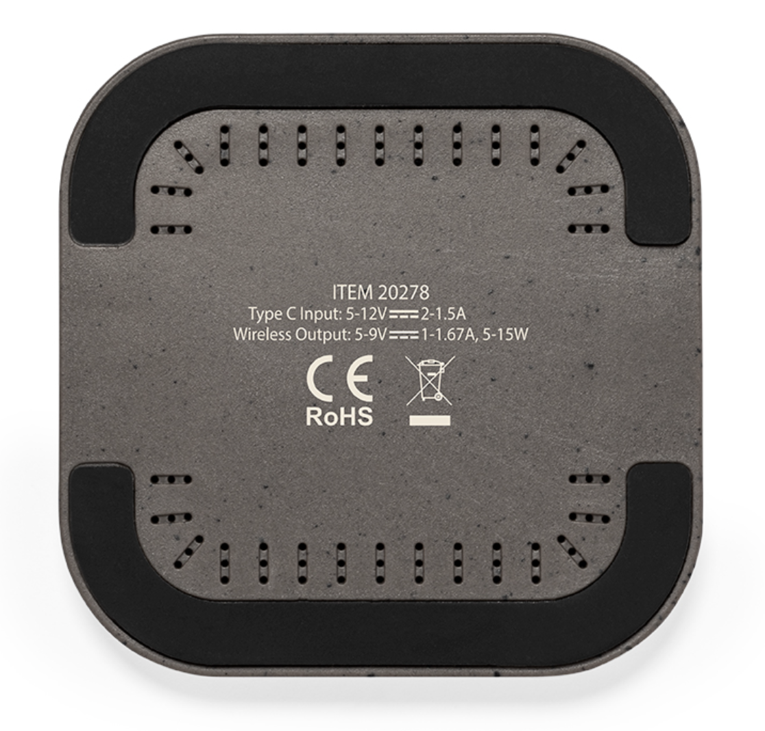 Caricatore wireless realizzato in fibra di caffè - RI-MOKA© - immagine 2