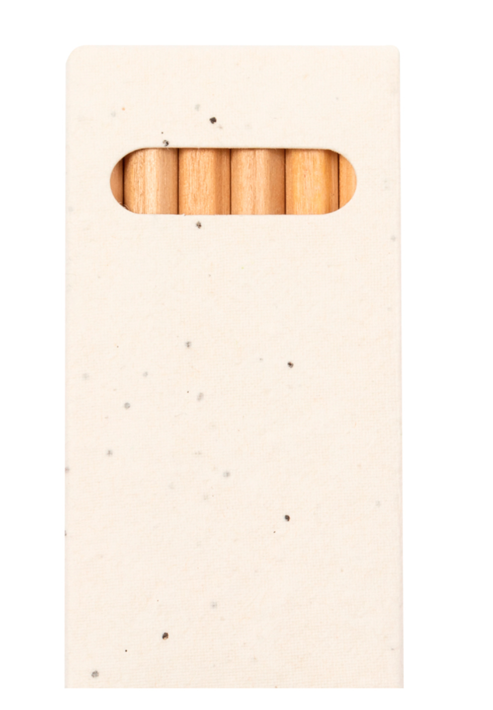Astuccio in carta semi con pastelli - immagine 3