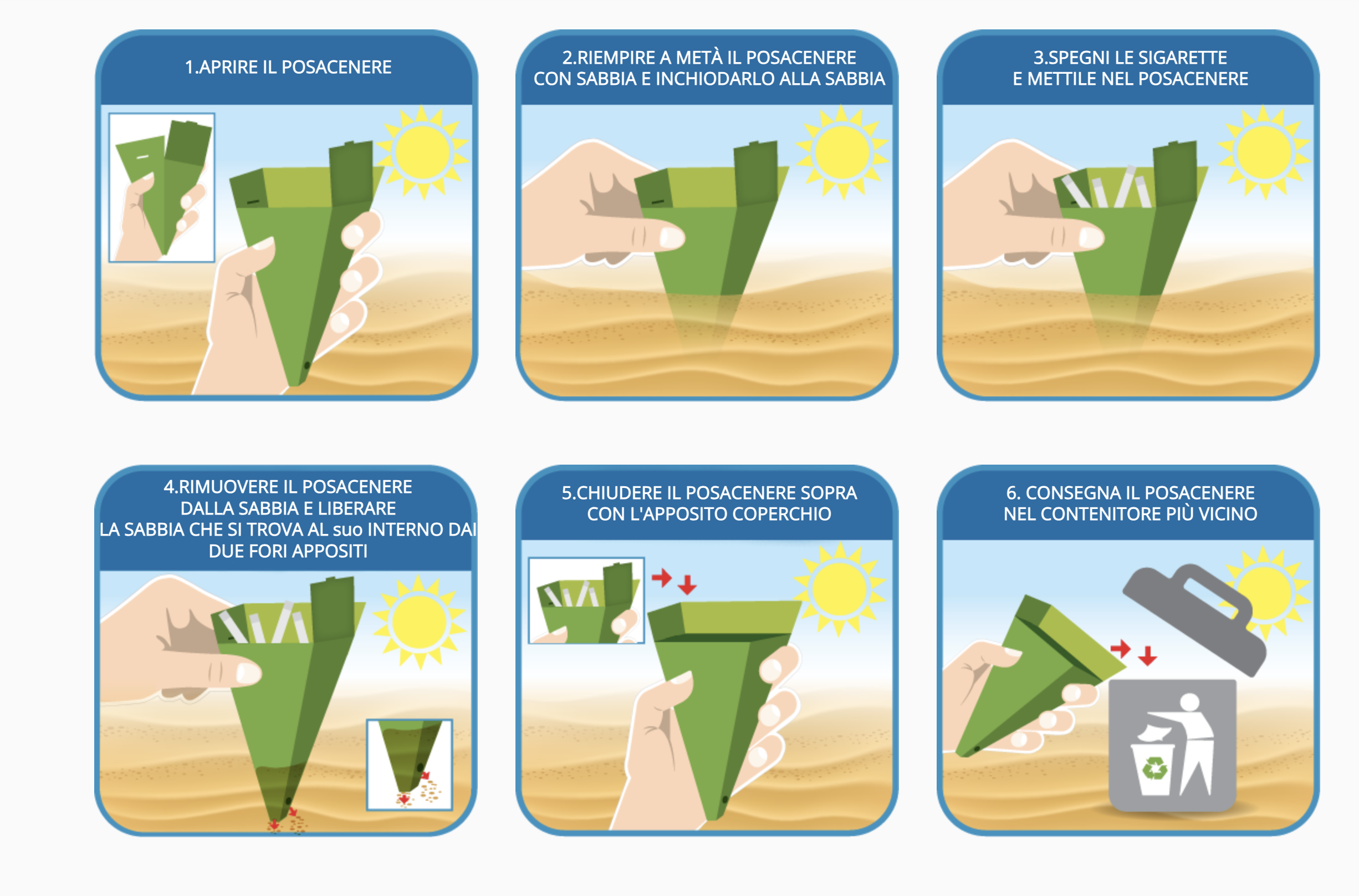 Posacenere da Spiaggia in Cartone Personalizzato 100% Bio | Gadget Ecologico Riciclabile per Eventi e Stabilimenti Balneari - immagine 13