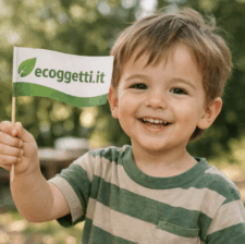 Bandierina In Carta Con Bastoncino Ecosostenibile | Gadget Promozionale Green Personalizzabile