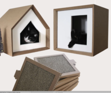Cuccia Per Gatto In Cartone Di Recupero Ecosostenibile